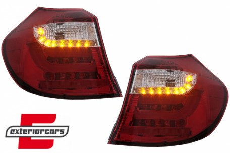 LED stražnja svjetla LedBar (crvena/kristal) / BMW serije 1 E81 E87 (09.2007-2011), LDBM87