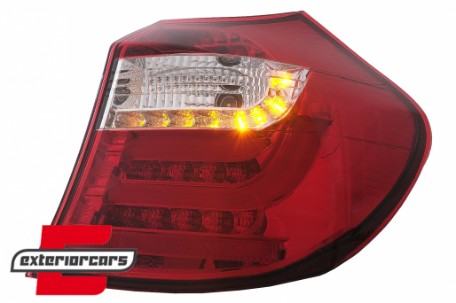 LED stražnja svjetla LedBar (crvena/kristal) / BMW serije 1 E81 E87 (09.2007-2011), LDBM87