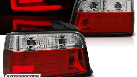 LED stražnja svjetla LedBar (crvena/kristal) / BMW serije 3 E36 limuzina (1990-1999), LDBM76