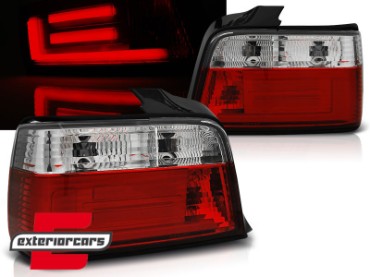LED stražnja svjetla LedBar (crvena/kristal) / BMW serije 3 E36 limuzina (1990-1999), LDBM76
