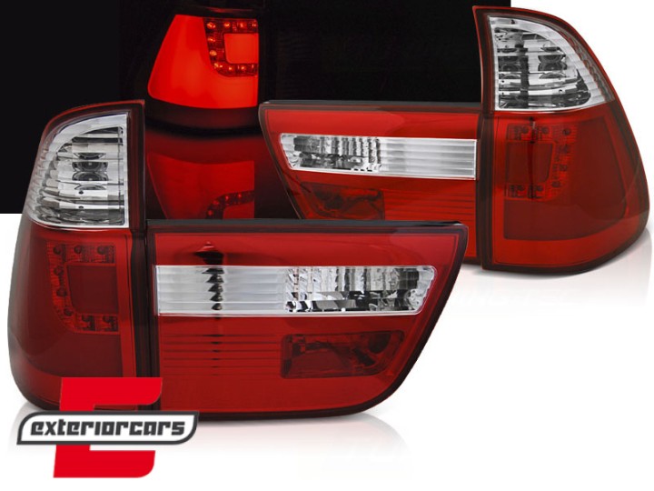 LED stražnja svjetla LedBar (crvena/kristal) / BMW X5 E53 (1999-10.2003), LDBMI6