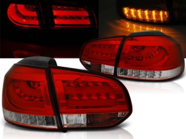 LED stražnja svjetla LedBar (crvena/kristal) / Volkswagen Golf VI (2008-2013), LDVWC9