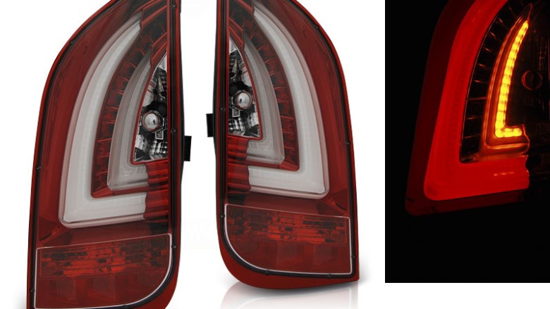 LED stražnja svjetla LedBar (crvena/kristal) / Volkswagen UP! - Škoda Citigo, LDVWF1