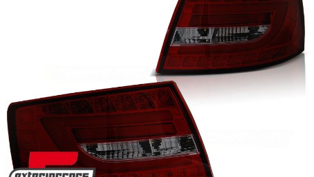 LED stražnja svjetla LedBar (crvena/smoke) / Audi A6 C6 4F limuzina (2004-07.2008), LDAUC1