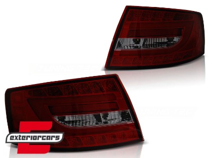 LED stražnja svjetla LedBar (crvena/smoke) / Audi A6 C6 4F limuzina (2004-07.2008), LDAUC1