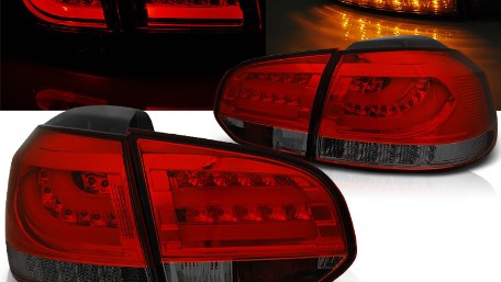 LED stražnja svjetla LedBar (crvena/smoke) / Volkswagen Golf VI (2008-2013), LDVWD0