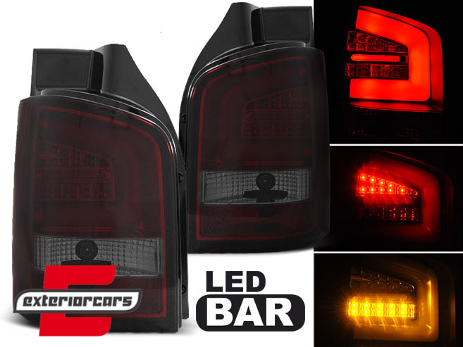 LED stražnja svjetla LedBar (crvena/smoke) / Volkswagen T5.1 (04.2010-2015), LDVW99