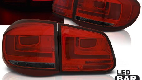 LED stražnja svjetla LedBar (crvena/smoke) / Volkswagen Tiguan I (10.2007-2011), LDVWH4