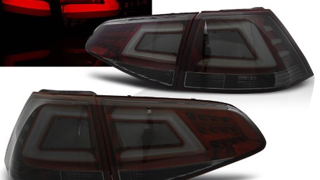 LED stražnja svjetla LedBar (crvena/smoke) / VW Golf 7 VII (2013-2017), LDVW07