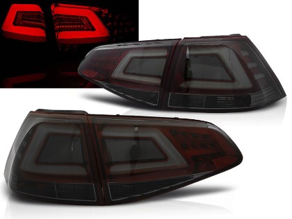LED stražnja svjetla LedBar (crvena/smoke) / VW Golf 7 VII (2013-2017), LDVW07