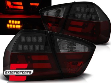 LED stražnja svjetla LedBar (crvena/smoke/crna) / BMW serije 3 E90 limuzina (2005-2008), LDBMN6