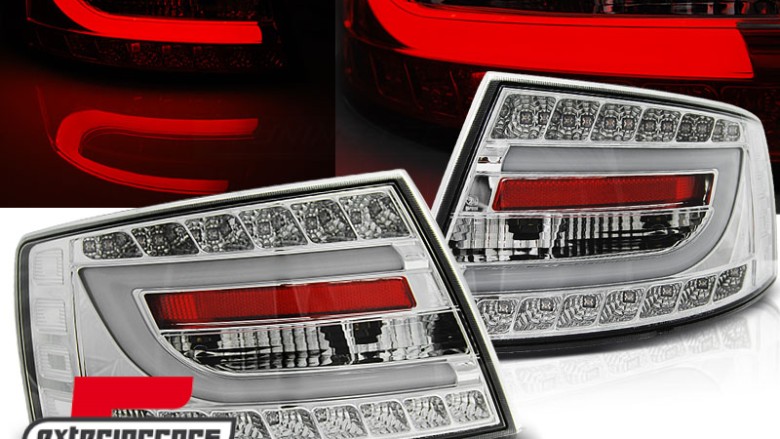 LED stražnja svjetla LedBar dizajn (chrome) / Audi A6 C6 4F limuzina (2004-07.2008), LDAUC3