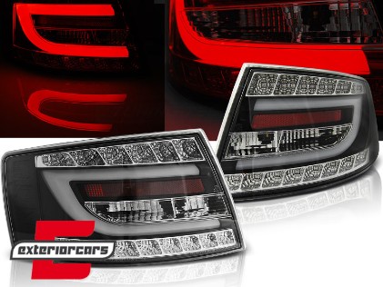 LED stražnja svjetla LedBar dizajn (crna) / Audi A6 C6 4F limuzina (2004-07.2008), LDAUB9