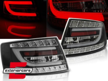 LED stražnja svjetla LedBar dizajn (crna) / Audi A6 C6 4F limuzina (2004-07.2008), LDAUB9