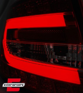 LED stražnja svjetla LedBar dizajn (crna) / Audi A6 C6 4F limuzina (2004-07.2008), LDAUB9