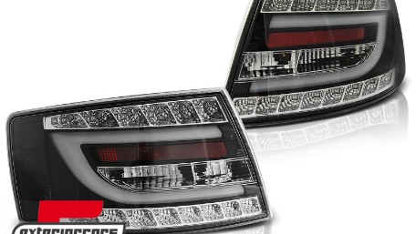 LED stražnja svjetla LedBar dizajn (crna) / Audi A6 C6 4F limuzina (2004-07.2008), LDAUC4
