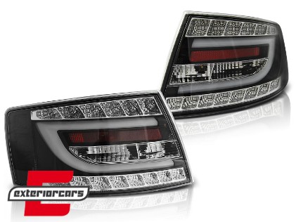 LED stražnja svjetla LedBar dizajn (crna) / Audi A6 C6 4F limuzina (2004-07.2008), LDAUC4