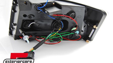LED stražnja svjetla LedBar dizajn (crna) / Audi A6 C6 4F limuzina (2004-07.2008), LDAUC4