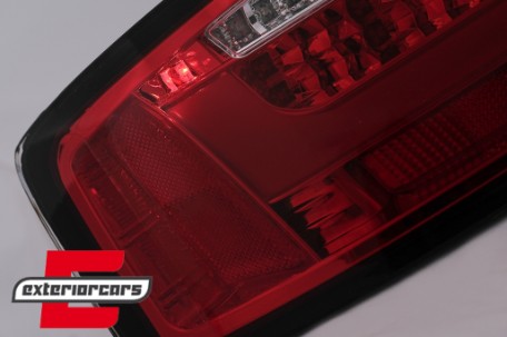 LED stražnja svjetla LedBar dizajn (crvena/kristal) / Audi A5 8T Coupe Cabrio Sportback (2007-2011), LDAUE2