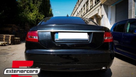 LED stražnja svjetla LedBar dizajn (crvena/kristal) / Audi A6 C6 4F limuzina (2004-07.2008), LDAUC0