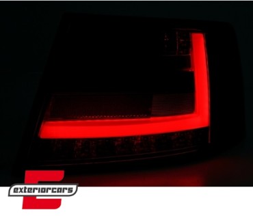 LED stražnja svjetla LedBar dizajn (crvena/kristal) / Audi A6 C6 4F limuzina (2004-07.2008), LDAUG5