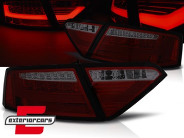 LED stražnja svjetla LedBar dizajn (crvena/smoke) / Audi A5 8T Coupe Cabrio Sportback (2007-2011), LDAUE3