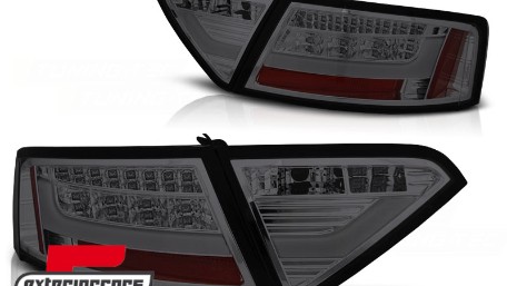 LED stražnja svjetla LedBar dizajn (crvena/smoke) /  Audi A5 8T Coupe Cabrio Sportback (2007-2011), LDAUE4