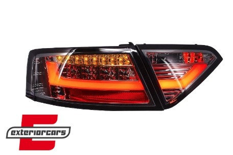 LED stražnja svjetla LedBar dizajn (crvena/smoke) /  Audi A5 8T Coupe Cabrio Sportback (2007-2011), LDAUE4