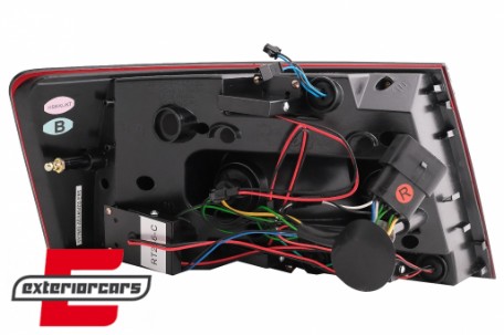 LED stražnja svjetla LedBar dizajn (crvena/smoke) / Audi A6 C6 4F limuzina (2004-07.2008), LDAUC6
