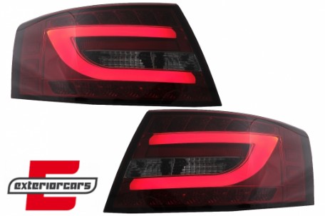 LED stražnja svjetla LedBar dizajn (crvena/smoke) / Audi A6 C6 4F limuzina (2004-07.2008), LDAUC6