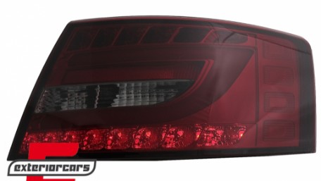 LED stražnja svjetla LedBar dizajn (crvena/smoke) / Audi A6 C6 4F limuzina (2004-07.2008), LDAUC6
