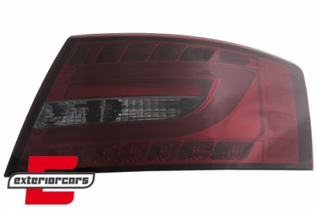 LED stražnja svjetla LedBar dizajn (crvena/smoke) / Audi A6 C6 4F limuzina (2004-07.2008), LDAUC6