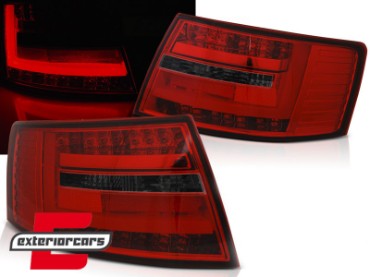 LED stražnja svjetla LedBar dizajn (crvena/smoke) / Audi A6 C6 4F limuzina (2004-07.2008), LDAUG3
