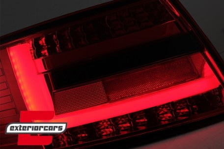 LED stražnja svjetla LedBar dizajn (crvena/smoke) / Audi A6 C6 4F limuzina (2004-07.2008), LDAUG6