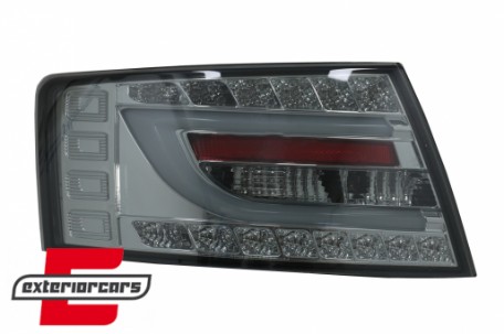 LED stražnja svjetla LedBar dizajn (smoke) / Audi A6 C6 4F limuzina (2004-07.2008), LDAUC2