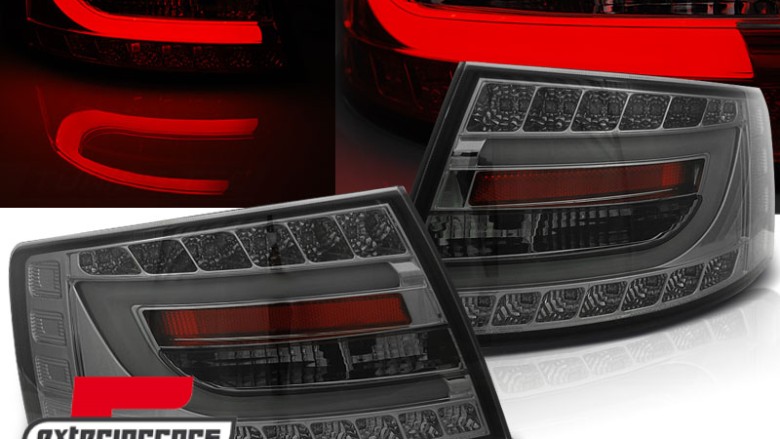 LED stražnja svjetla LedBar dizajn (smoke) / Audi A6 C6 4F limuzina (2004-07.2008), LDAUC7