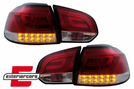 LED stražnja svjetla LedBar LED žmigavci (crvena/kristal) / Volkswagen Golf VI (2008-2013), LDVWM8