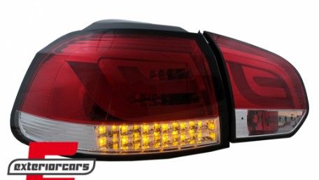 LED stražnja svjetla LedBar LED žmigavci (crvena/kristal) / Volkswagen Golf VI (2008-2013), LDVWM8
