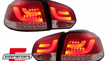 LED stražnja svjetla LedBar LED žmigavci (crvena/kristal) / Volkswagen Golf VI (2008-2013), LDVWM8