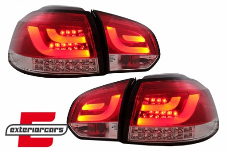 LED stražnja svjetla LedBar LED žmigavci (crvena/kristal) / Volkswagen Golf VI (2008-2013), LDVWM8