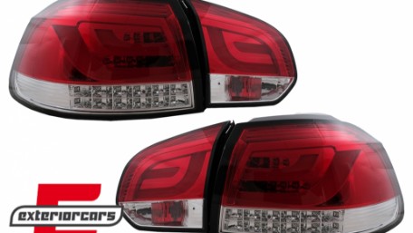 LED stražnja svjetla LedBar LED žmigavci (crvena/kristal) / Volkswagen Golf VI (2008-2013), LDVWM8