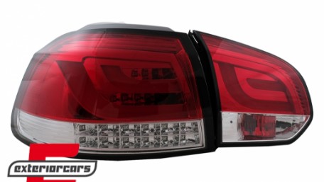 LED stražnja svjetla LedBar LED žmigavci (crvena/kristal) / Volkswagen Golf VI (2008-2013), LDVWM8