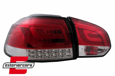 LED stražnja svjetla LedBar LED žmigavci (crvena/kristal) / Volkswagen Golf VI (2008-2013), LDVWM8