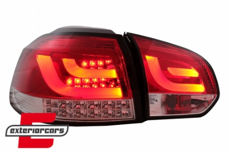LED stražnja svjetla LedBar LED žmigavci (crvena/kristal) / Volkswagen Golf VI (2008-2013), LDVWM8