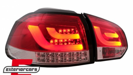 LED stražnja svjetla LedBar LED žmigavci (crvena/kristal) / Volkswagen Golf VI (2008-2013), LDVWM8