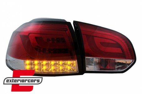 LED stražnja svjetla LedBar LED žmigavci (crvena/kristal) / Volkswagen Golf VI (2008-2013), LDVWM8
