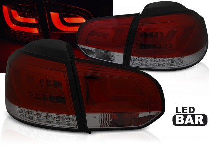 LED stražnja svjetla LedBar LED žmigavci (crvena/smoke) / Volkswagen Golf VI (2008-2013), LDVWM9