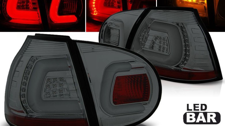 LED stražnja svjetla LedBar (smoke) / Volkswagen Golf 5 (2003-2008), LDVWA2