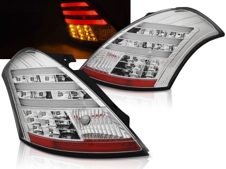 LED stražnja svjetla LightBar (chrome) / Suzuki Swift V (2010-2017), LDSI04