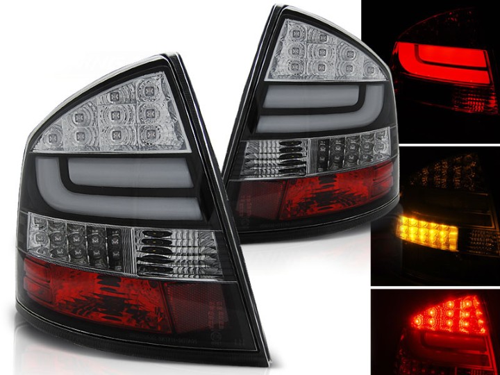 LED stražnja svjetla LightBar (crna) / Škoda Octavia II (2004-2012) liftback, LDSK14